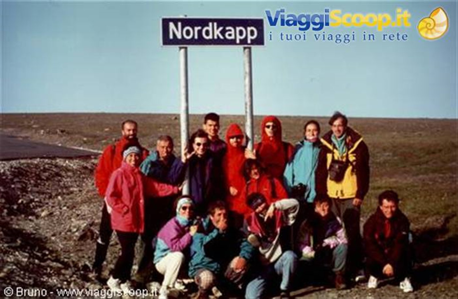 Il gruppo a Capo Nord
