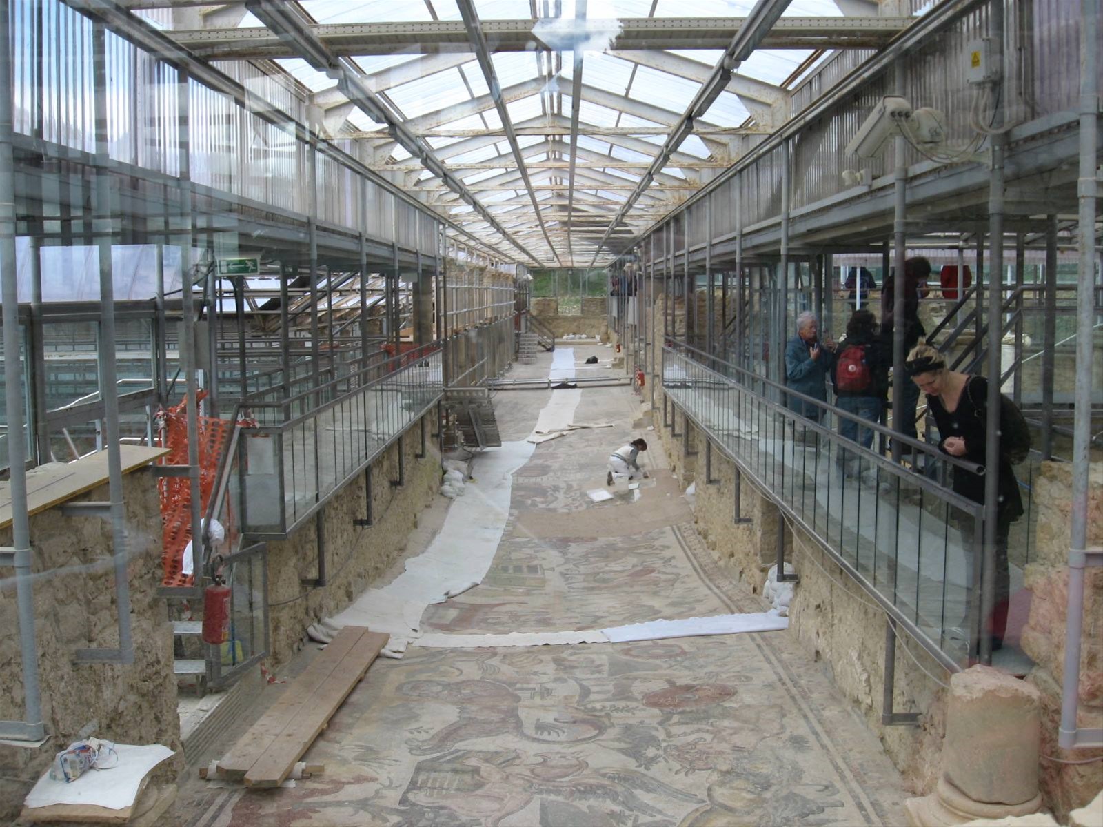 la villa del Casale : lavori in corso