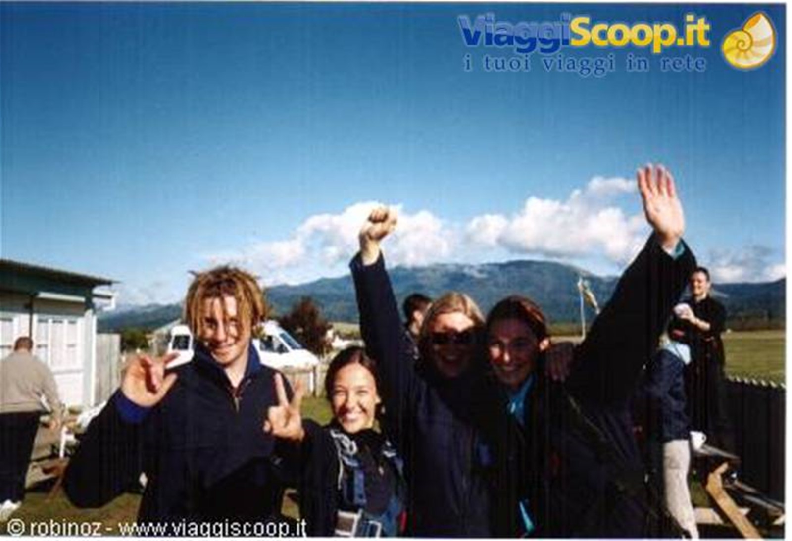 Paul, io, Louise e Brooke dopo il salto