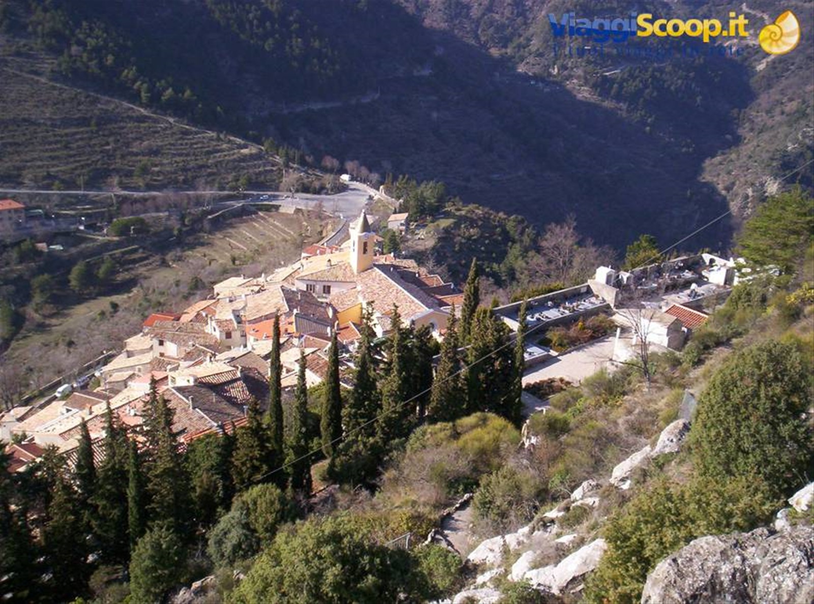 Sainte-Agnes, il Borgo visto dal Castello