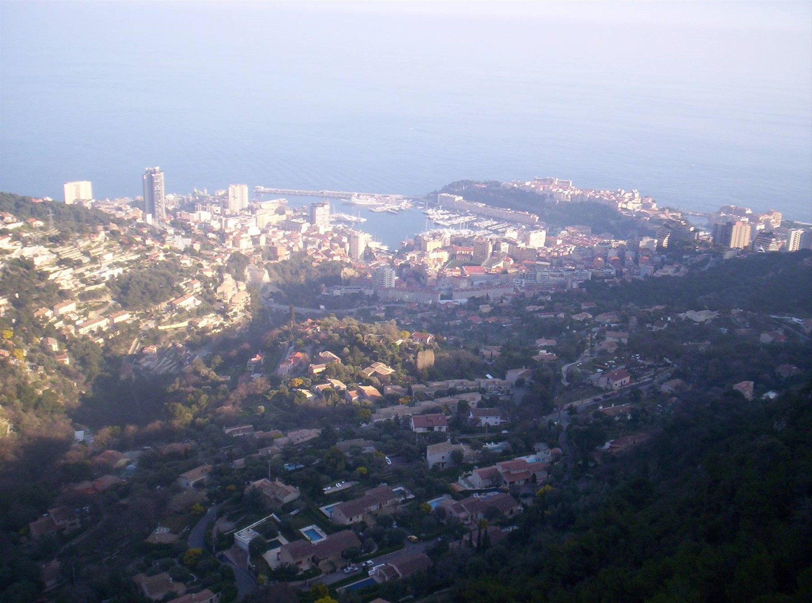 Montecarlo vista da La Turbie