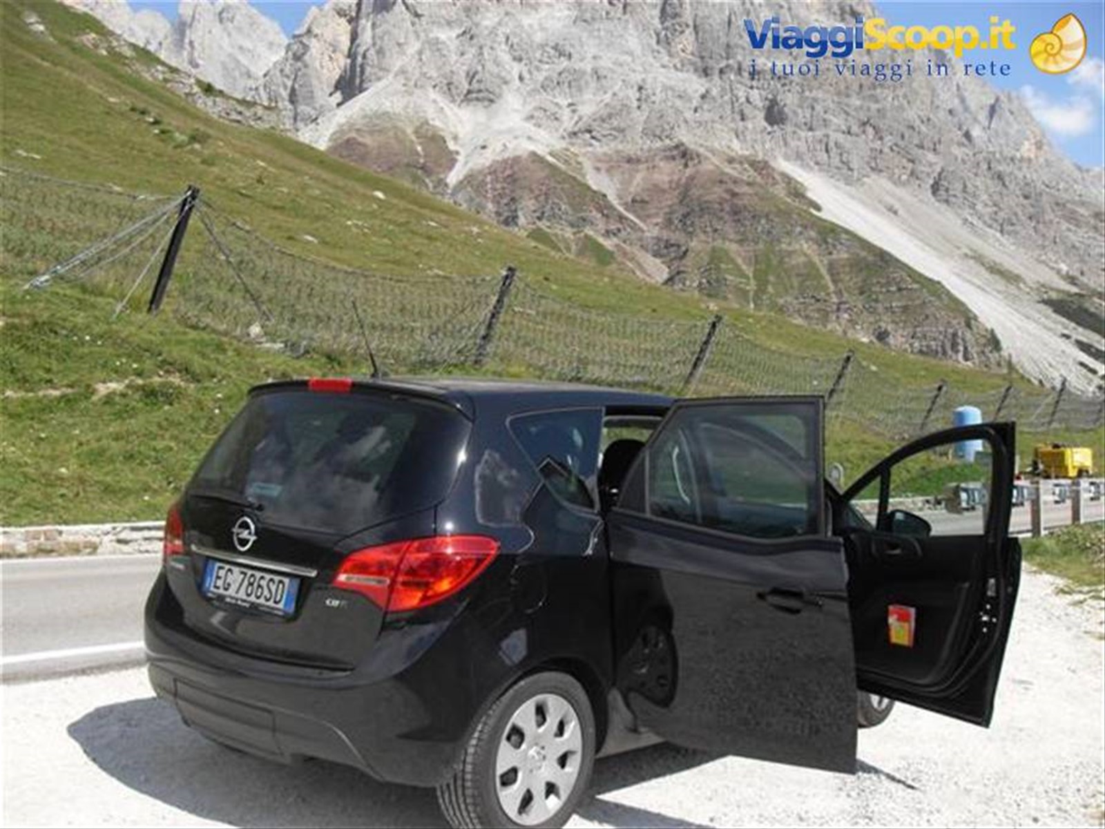 la nostra Meriva in giro per i monti