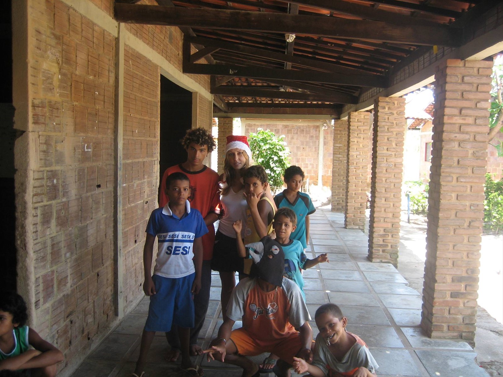 Io tra i ragazzi del centro Barranova