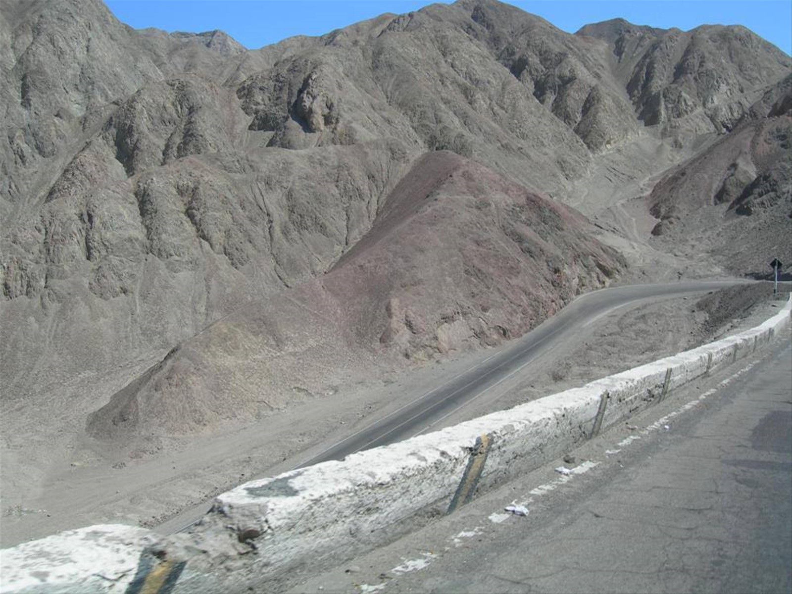 La panamerica con direzione Nazca