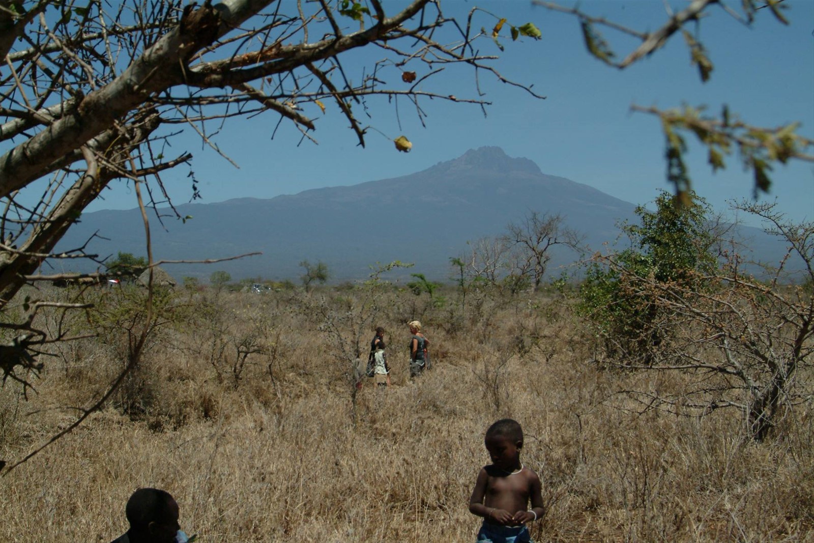 Aspettando il pranzo davanti al Kilimanjaro