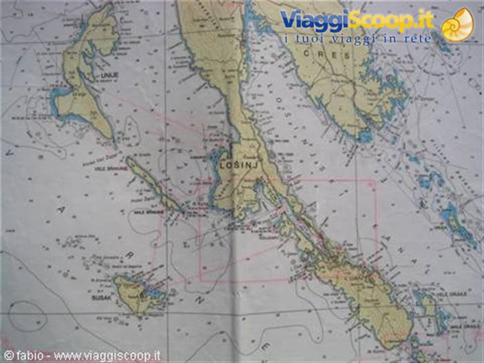 mappa di cres - lussino