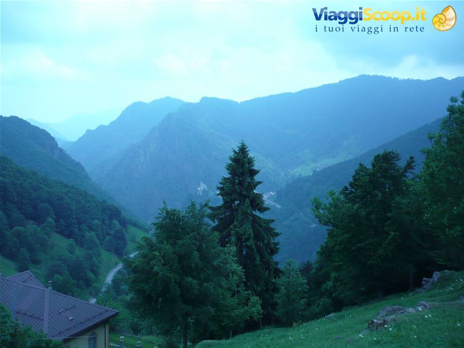 la valle vista dalla nostra casa