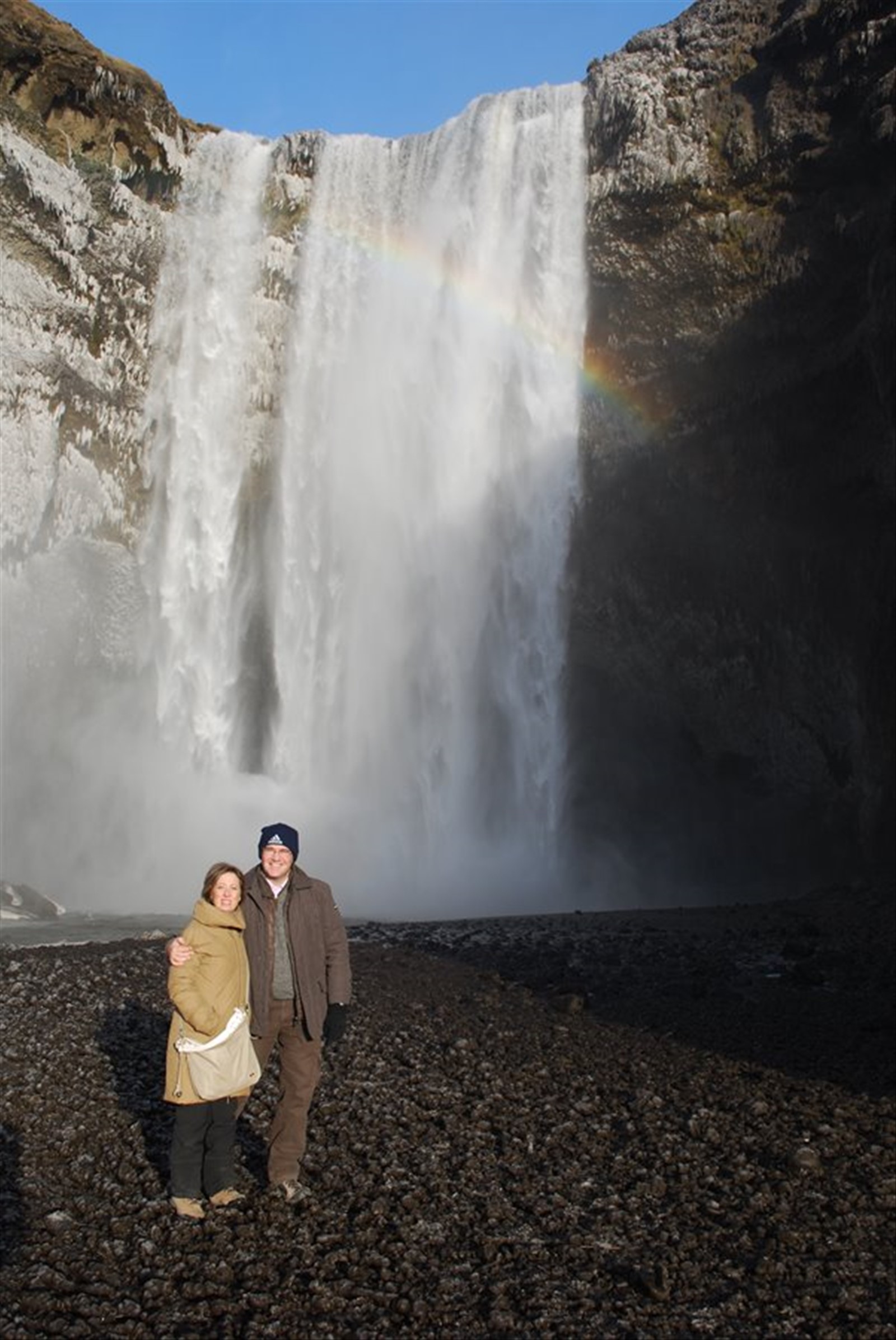 Skogarfoss ci regala un'arcobaleno coloratissimo