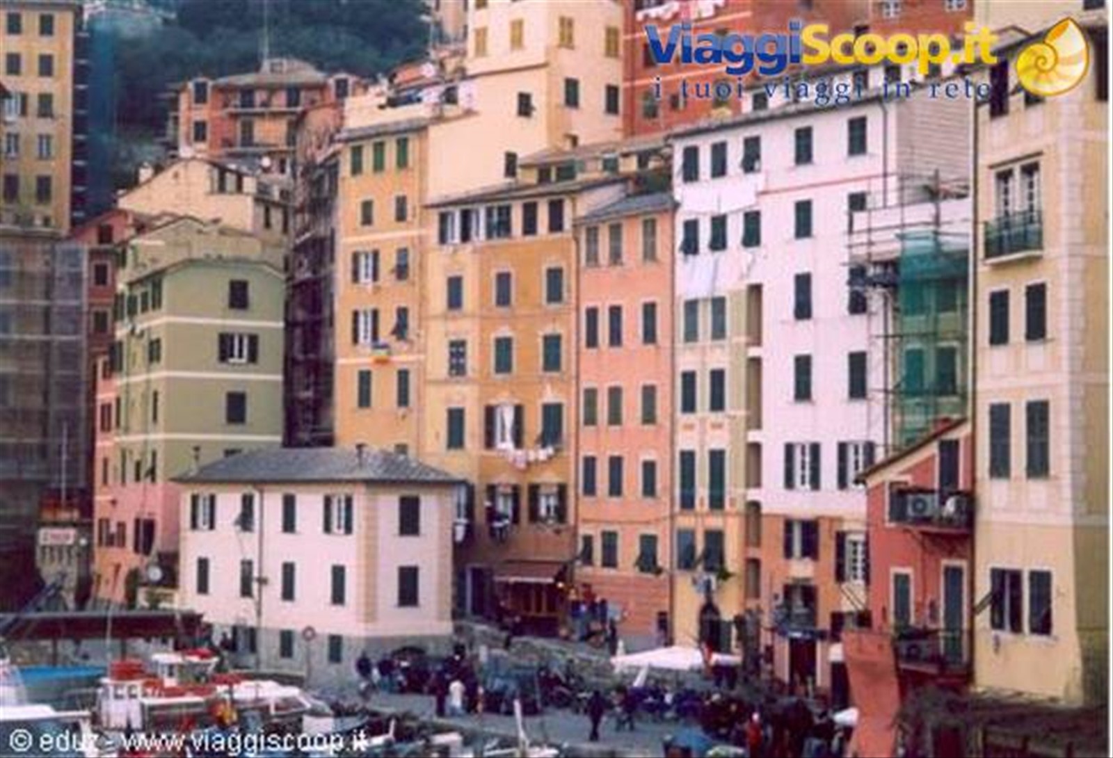 Camogli - Le tipiche case colorate