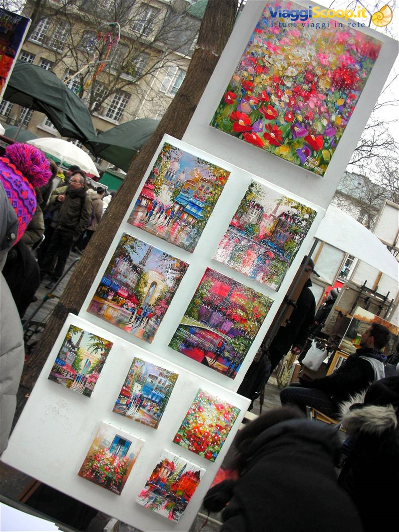 piazza degli artisti a Montmartre