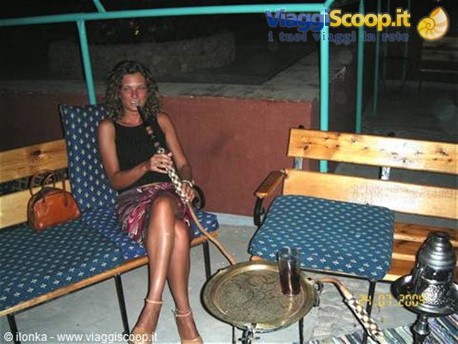 shisha nel bar del villaggio