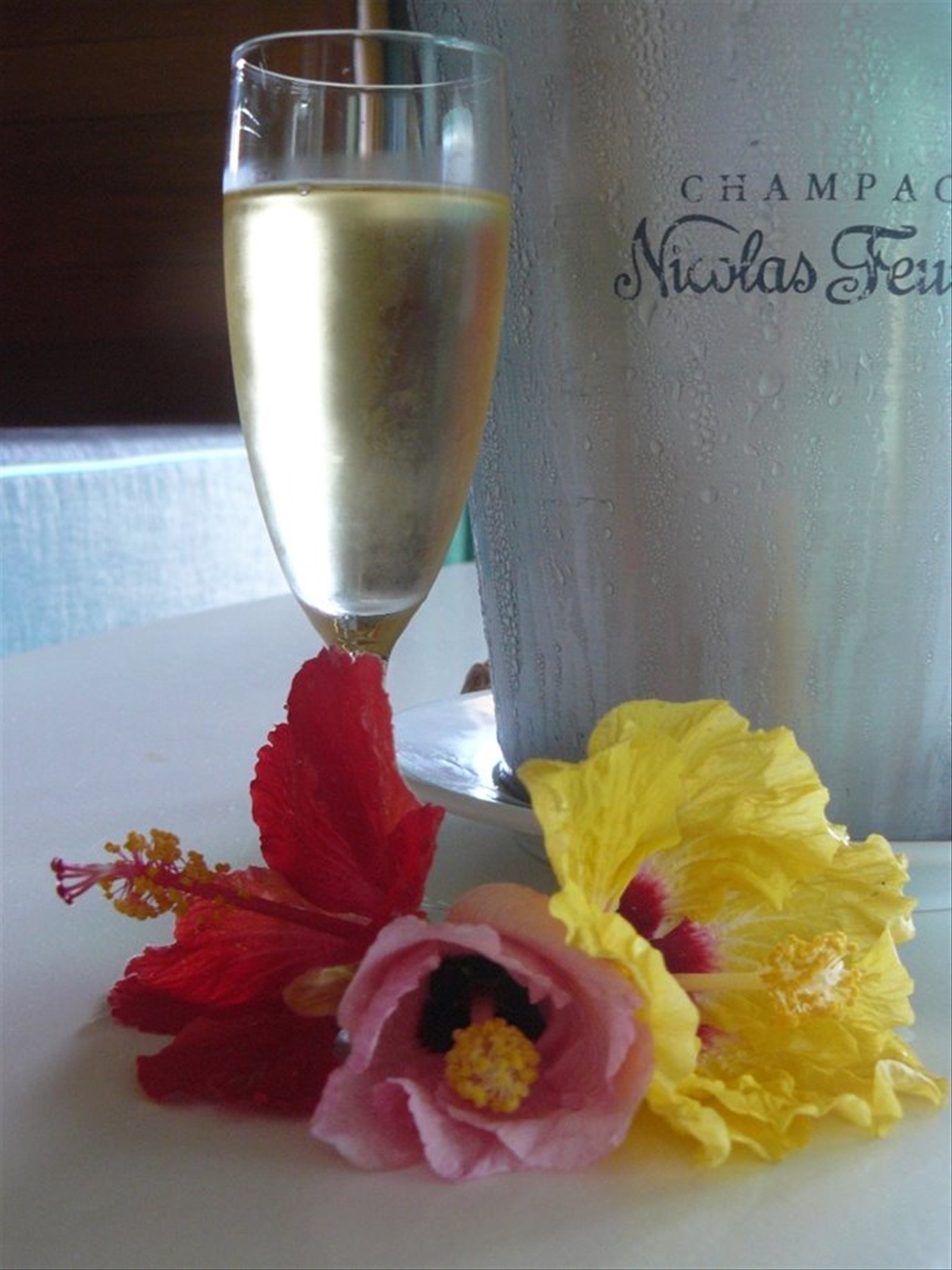 Le Meridien Bora Bora - Lo champagne di benvenuto in stanza