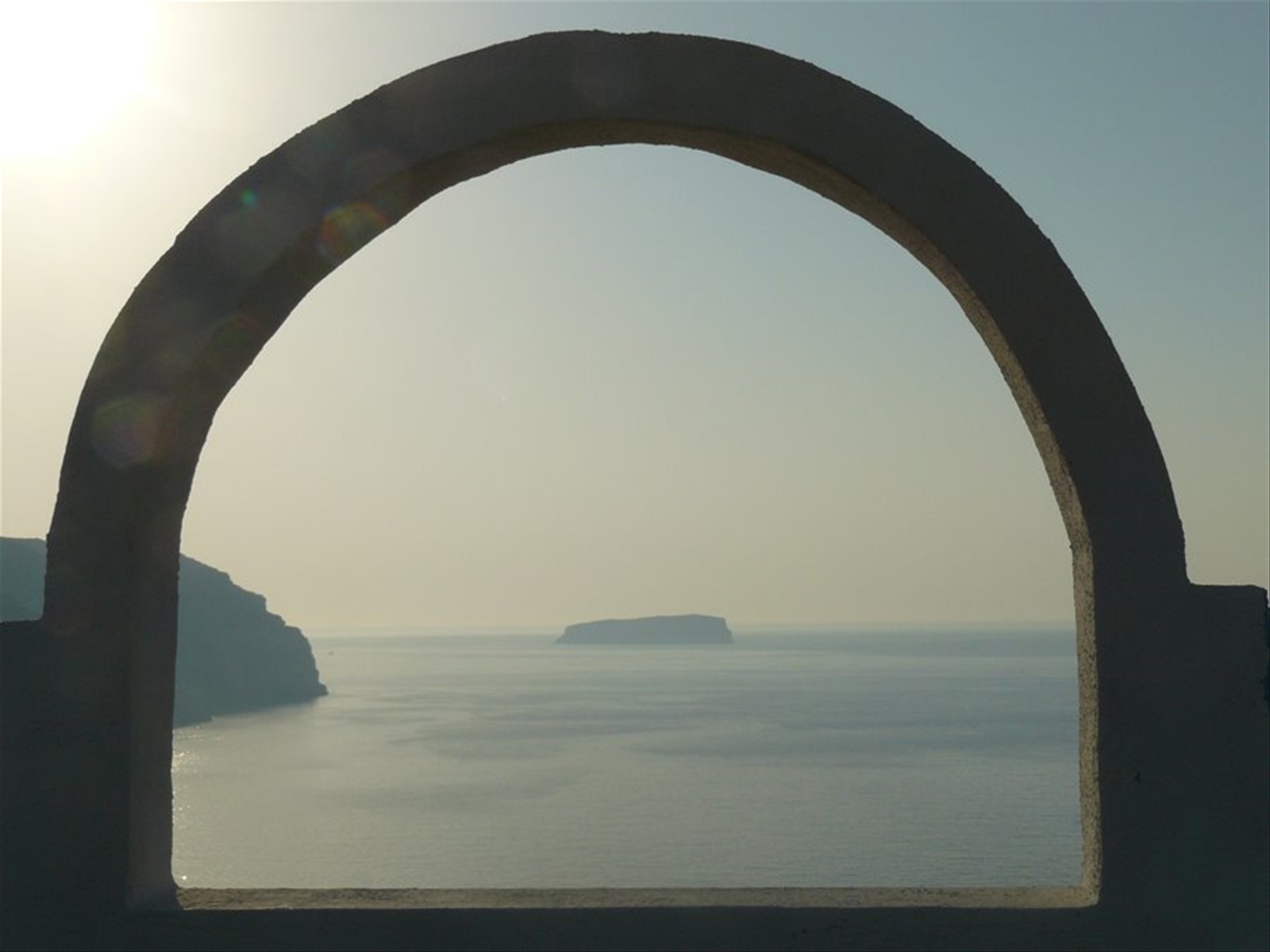 Tramonto in caldera