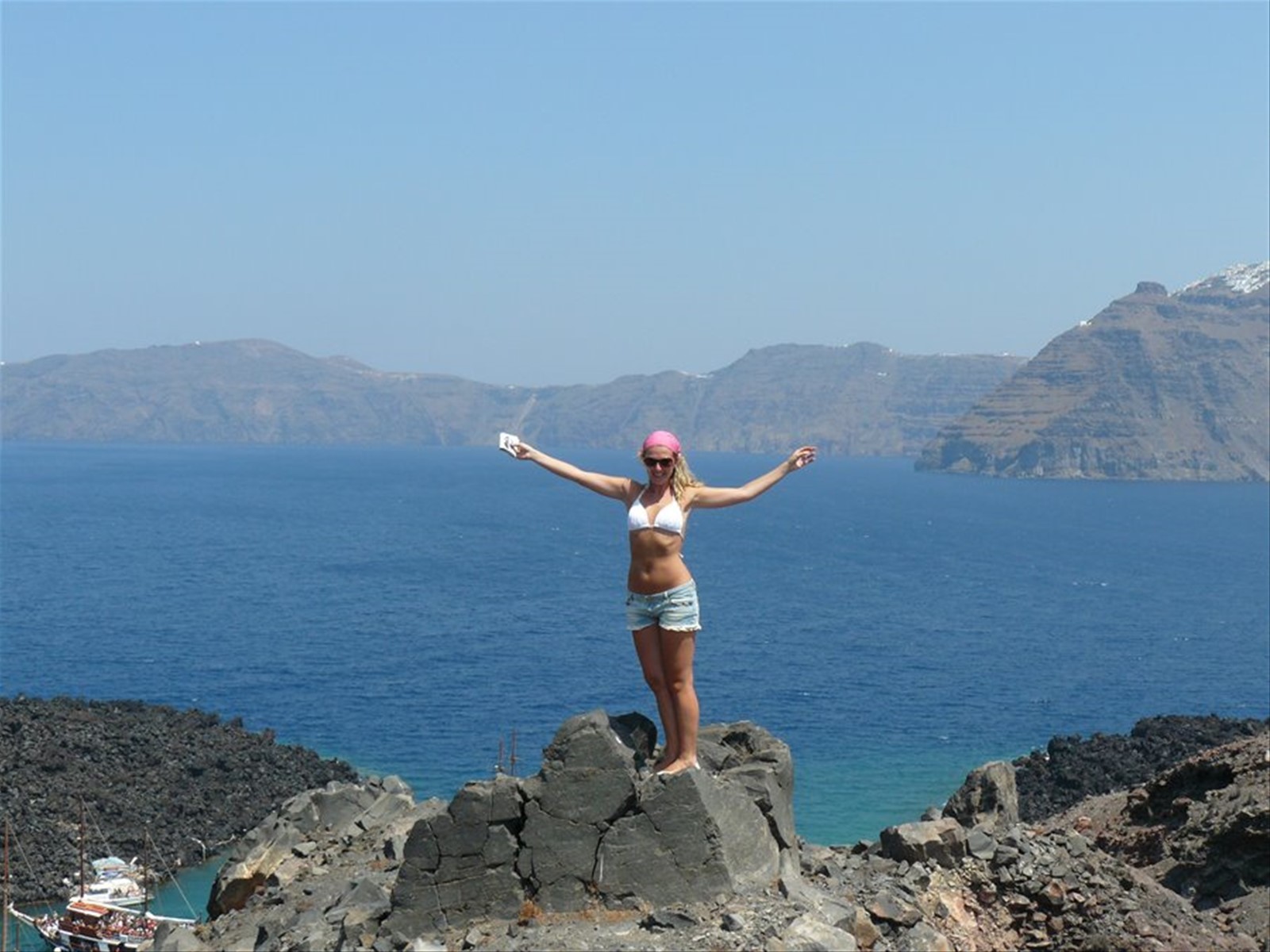Nea Kameni - Vista sulla caldera