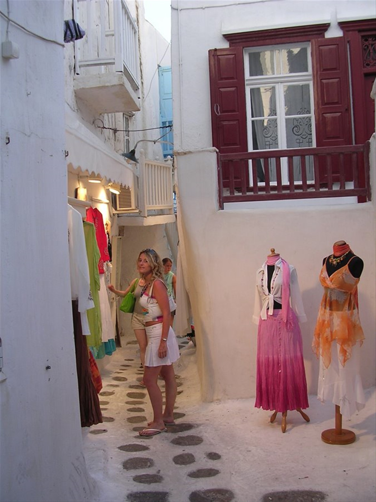 Nei vicoli di Mykonos town