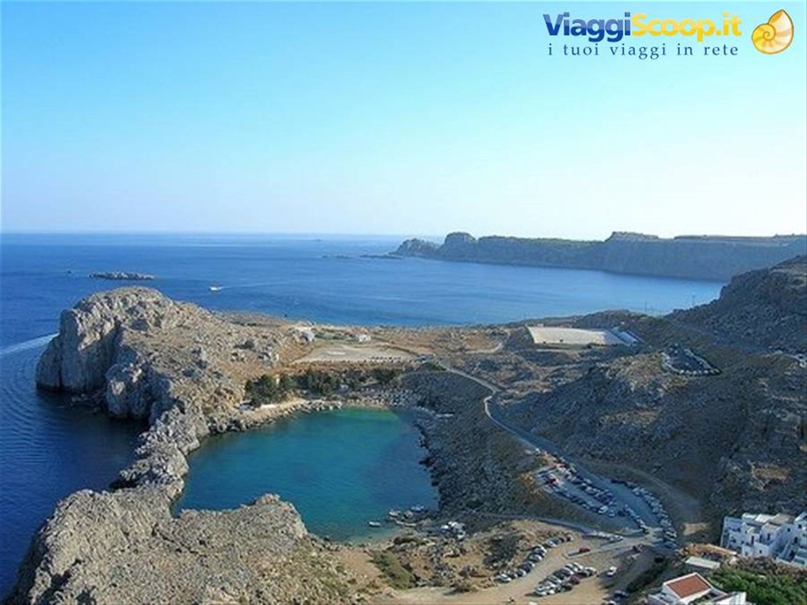 Baia di S.Paolo vista dall'Acropoli-Lindos