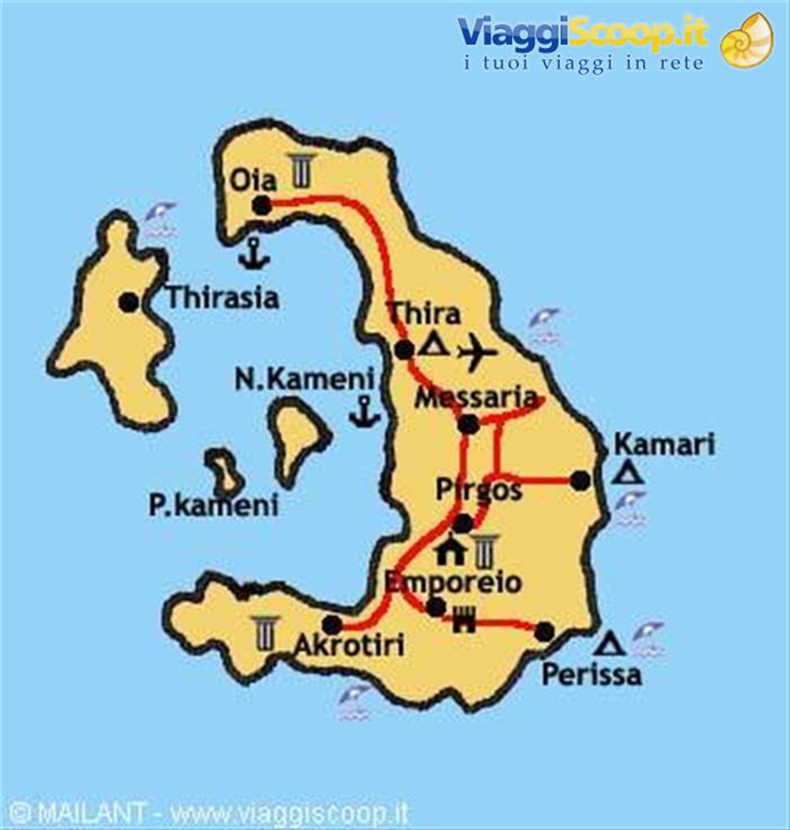 Mappa Santorini