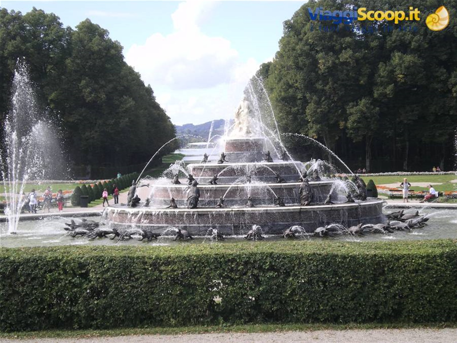 la fontana dei giardini reali dell'Herreninsel