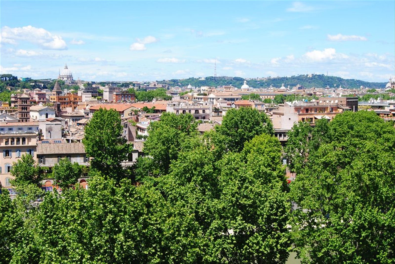 La veduta del giardino degli aranci
