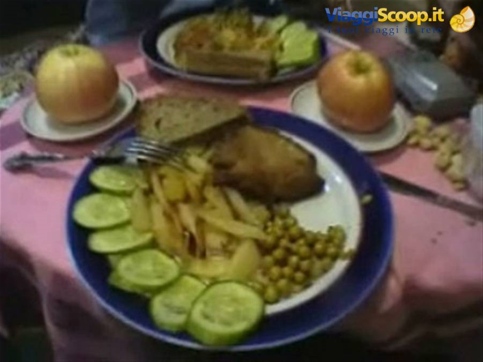 cibo dalla carrozza ristorante