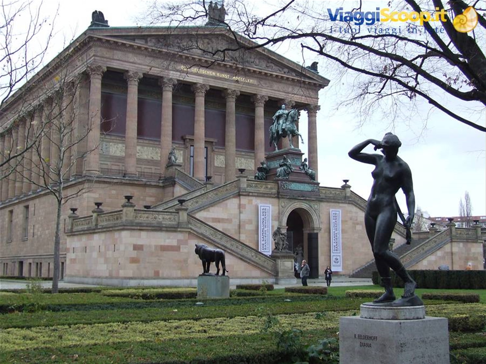 BERLINO - La Facciata neoclassica dell'Alte Nationalgalerie