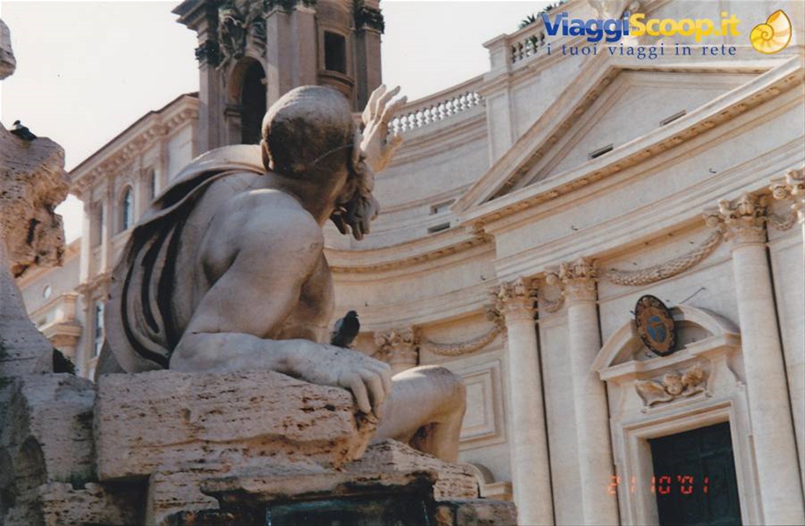 ROMA - Particolare della Fontana dei Fiumi in Piazza Navona