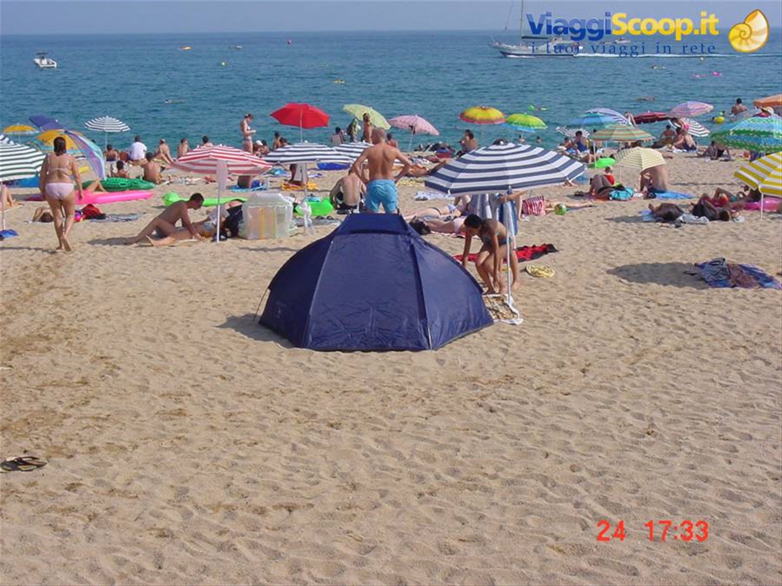 Lloret de mar - tenda in spiaggia!!