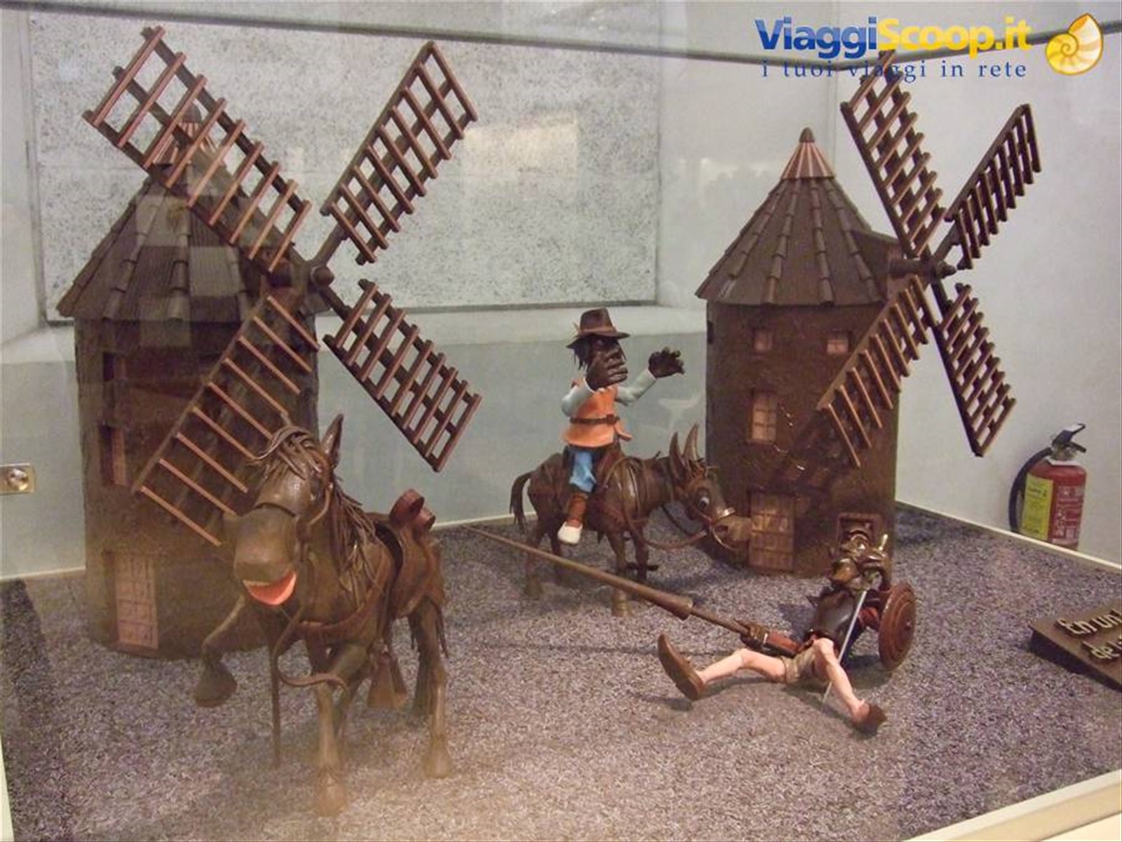 Don Chisciotte al Museo del Cioccolato di Barcellona