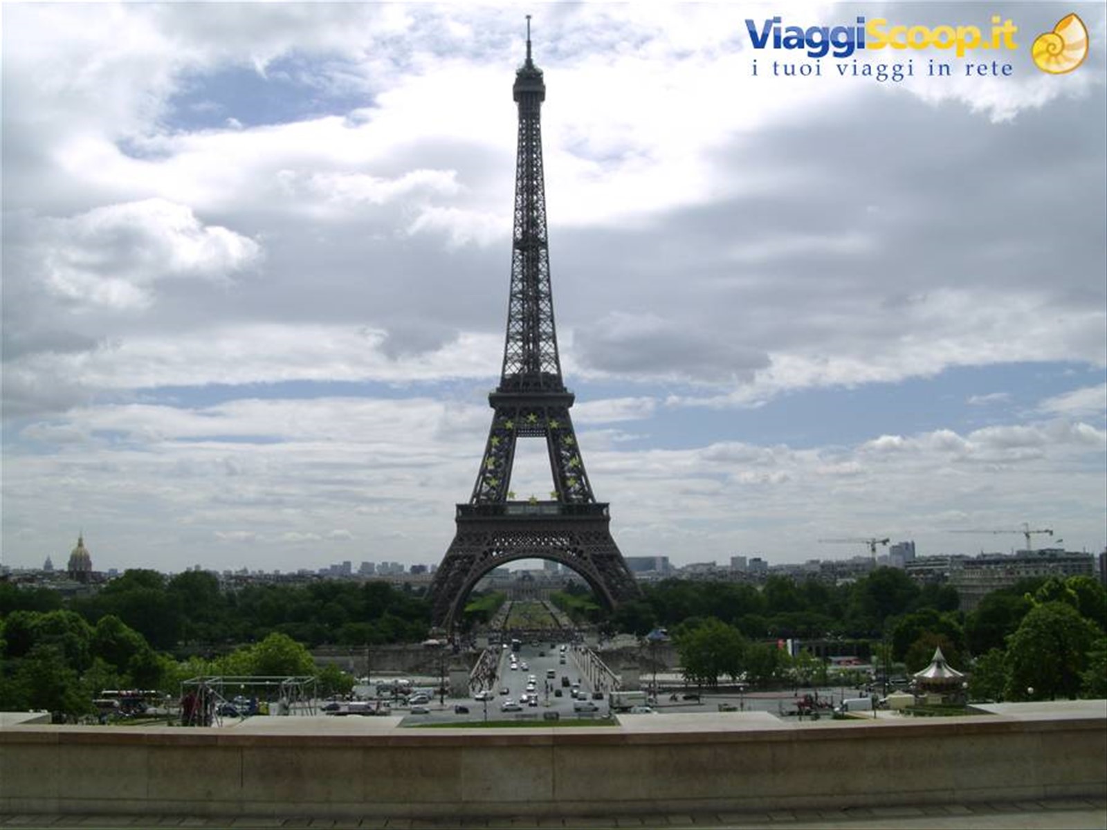Vista sulla Torre Eiffel da Trocadero