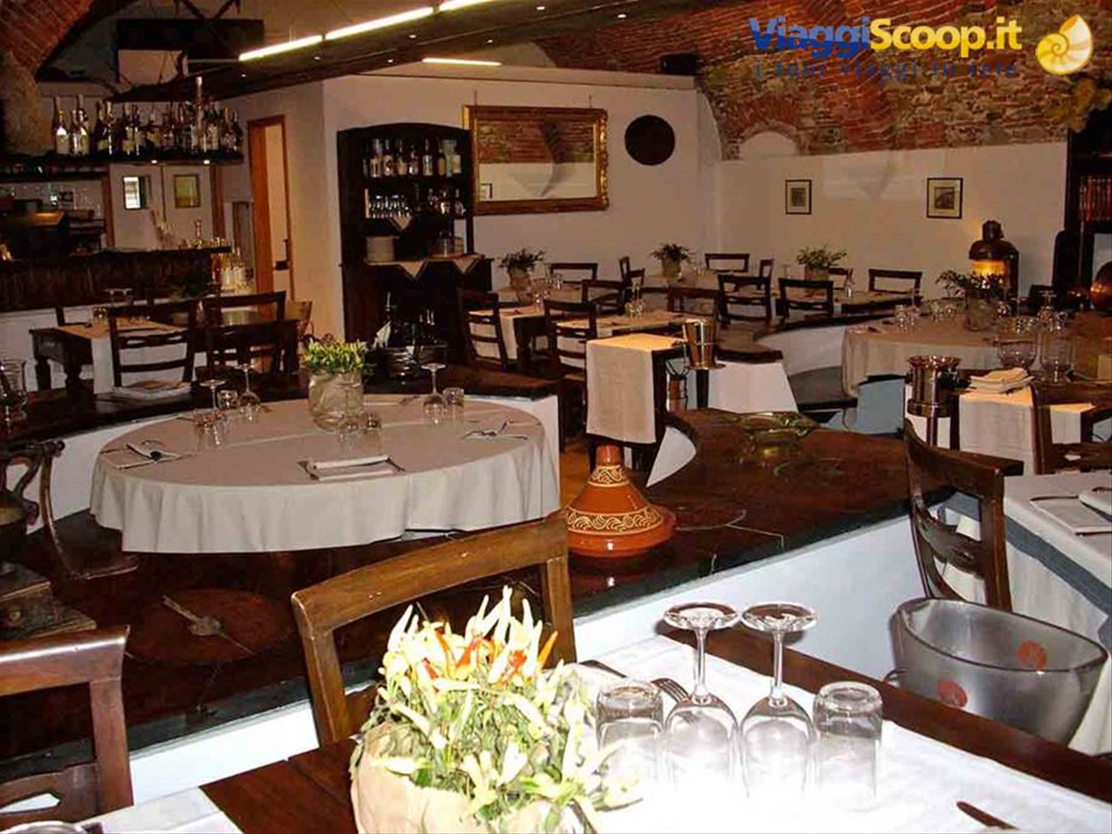 Nella sala del Ristorante Matama' di Loano