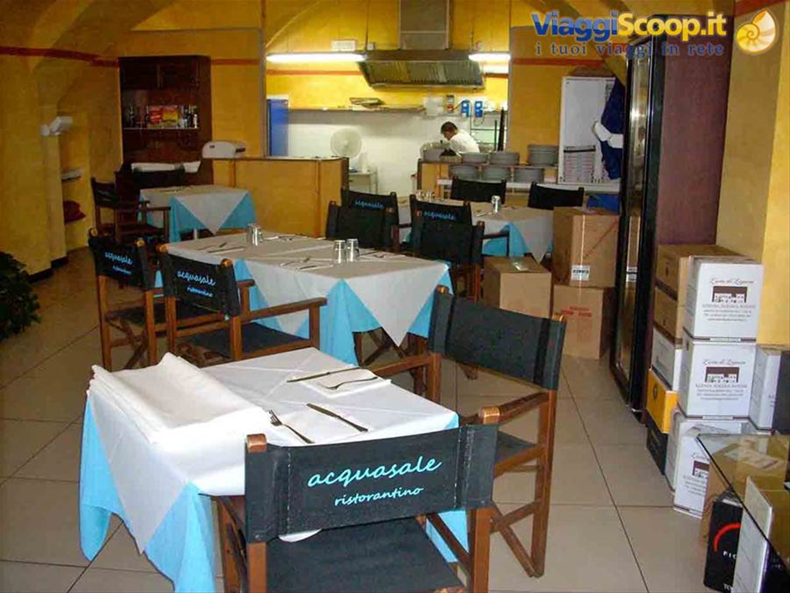 La sala del Ristorante Acquasale