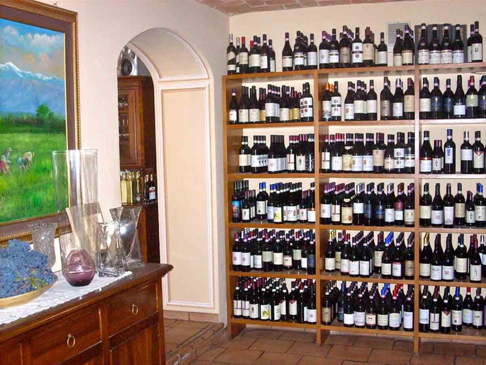 Ampissima selezione di vini presso l'Osteria Italia