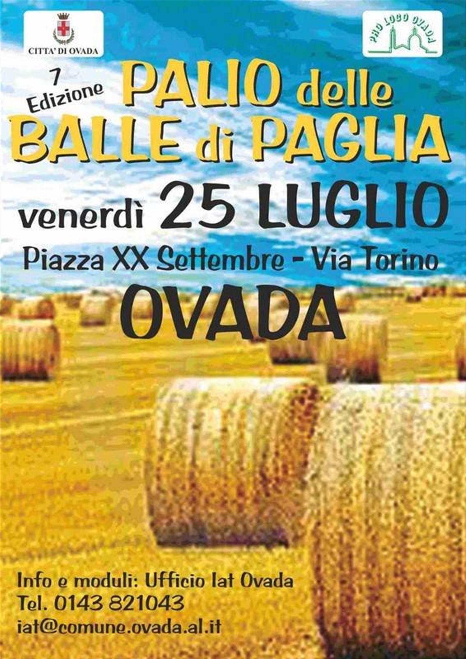 Il Palio delle Balle di Paglia - Ovada (Alessandria), Venerdì 25 Luglio 2014