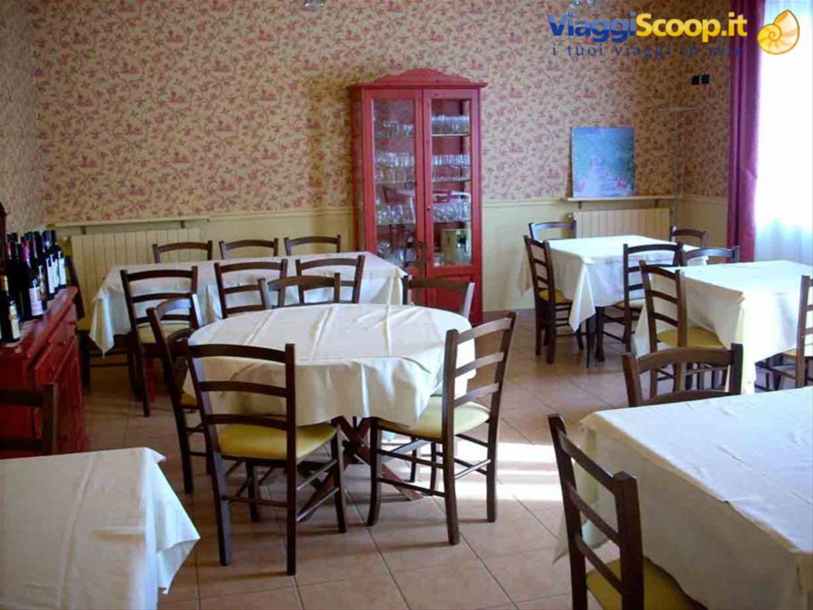 La sala interna della Locanda San Rocco