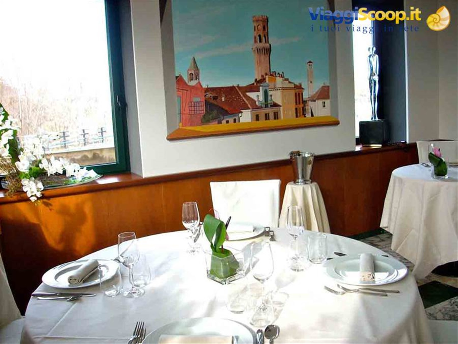 Nelle sale del Ristorante dell'Hotel Cinzia