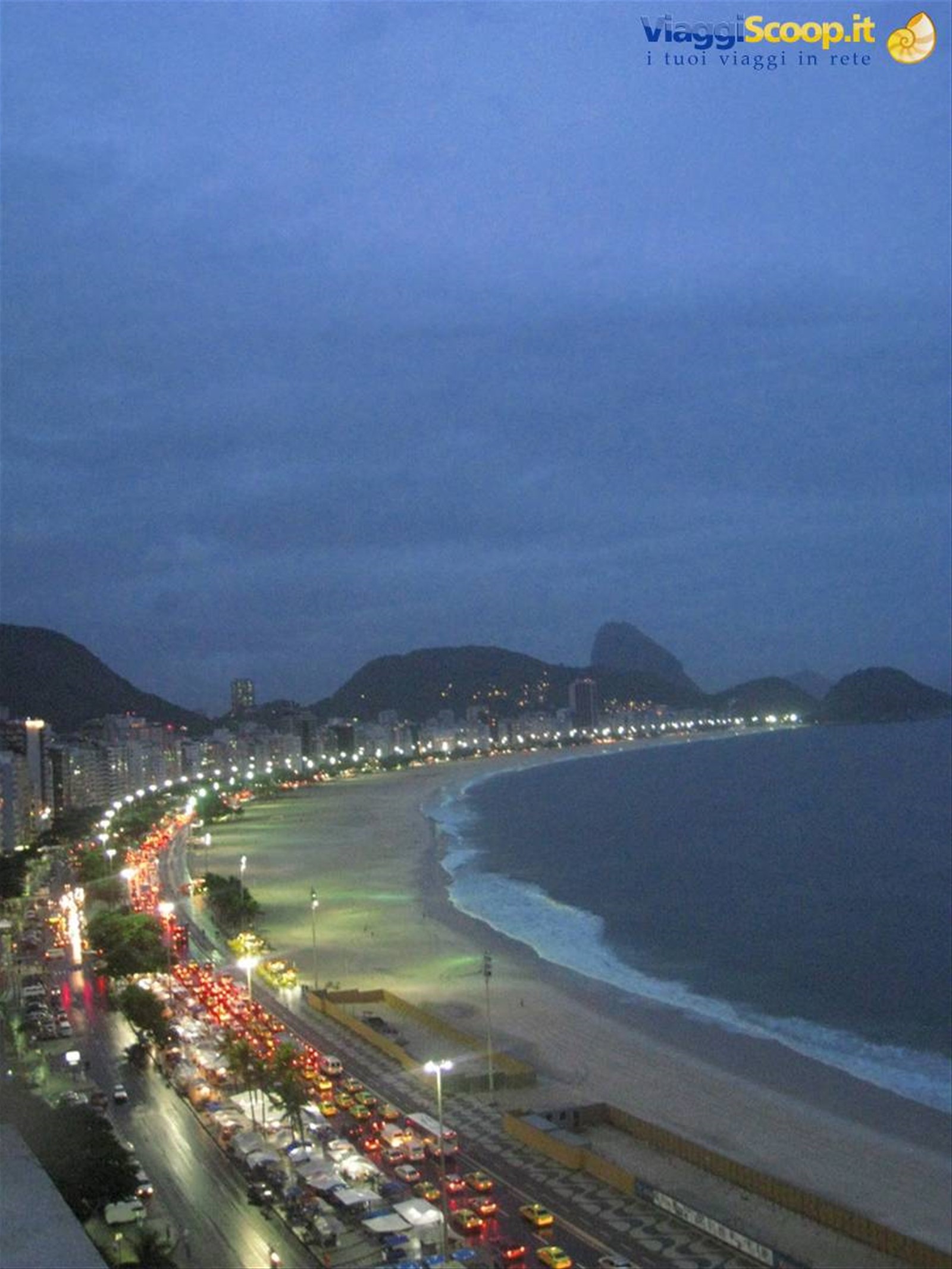 Splendida vista su Copacabana dal Miramar Palace di Rio de Janeiro