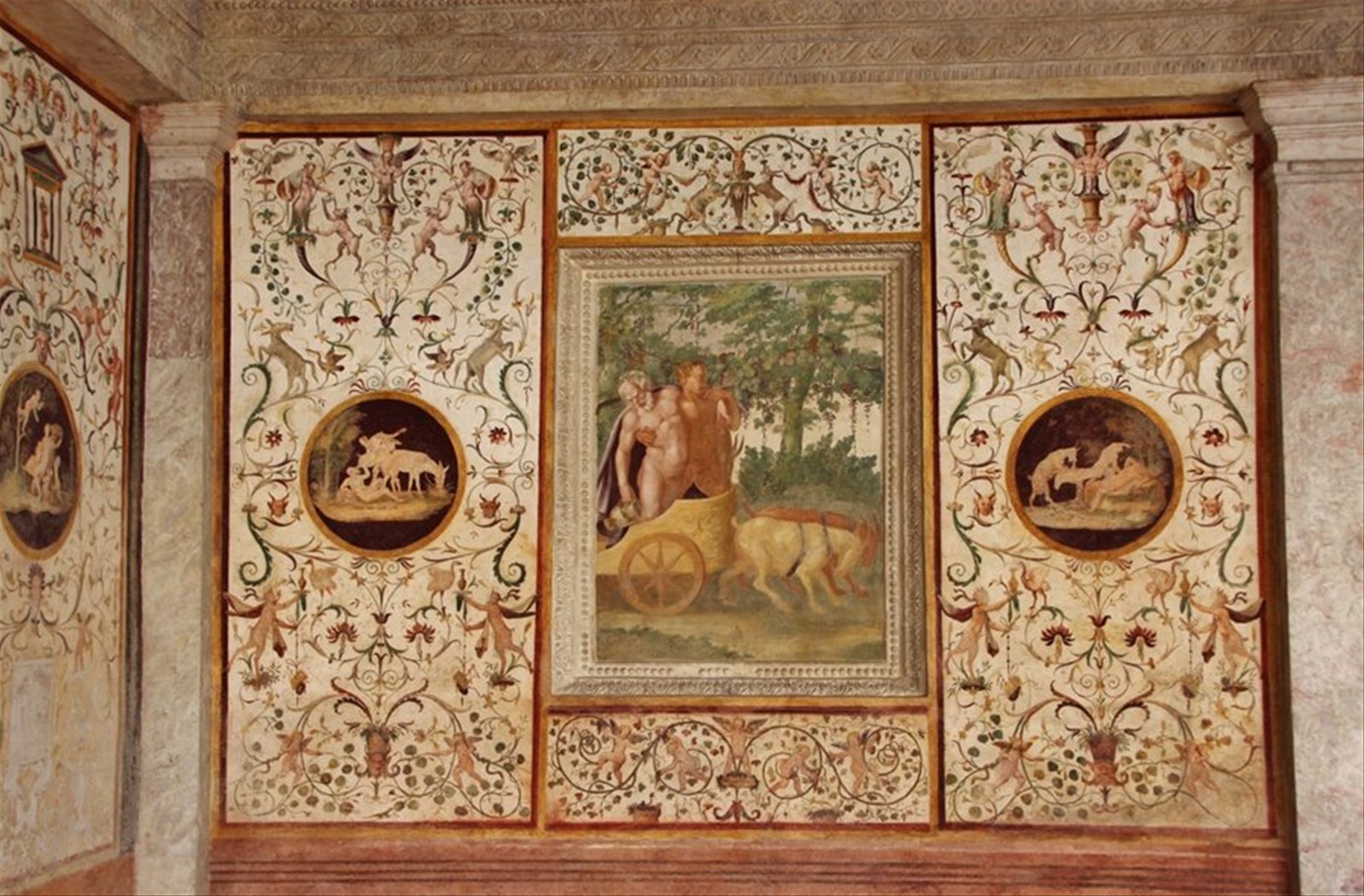 Affreschi giardino segreto-Palazzo Te-Mantova