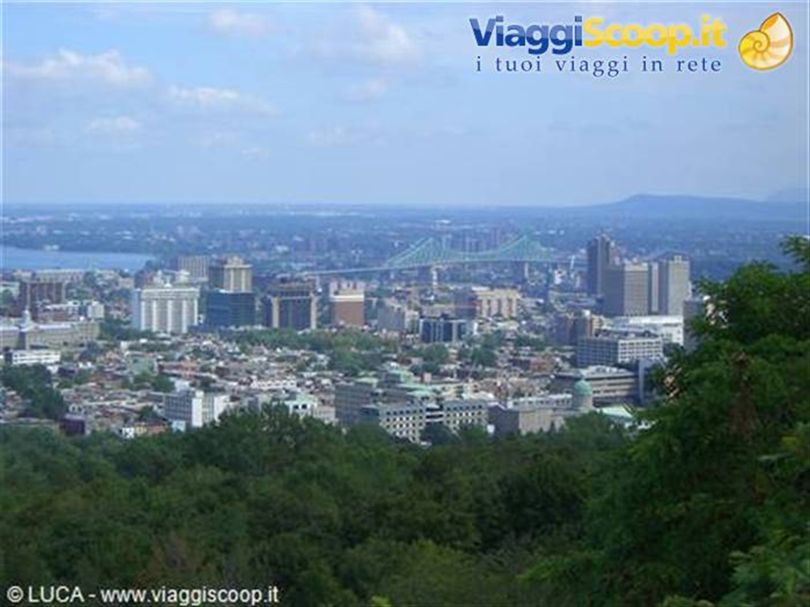 Vista Montreal dal parco del Mont-Royal
