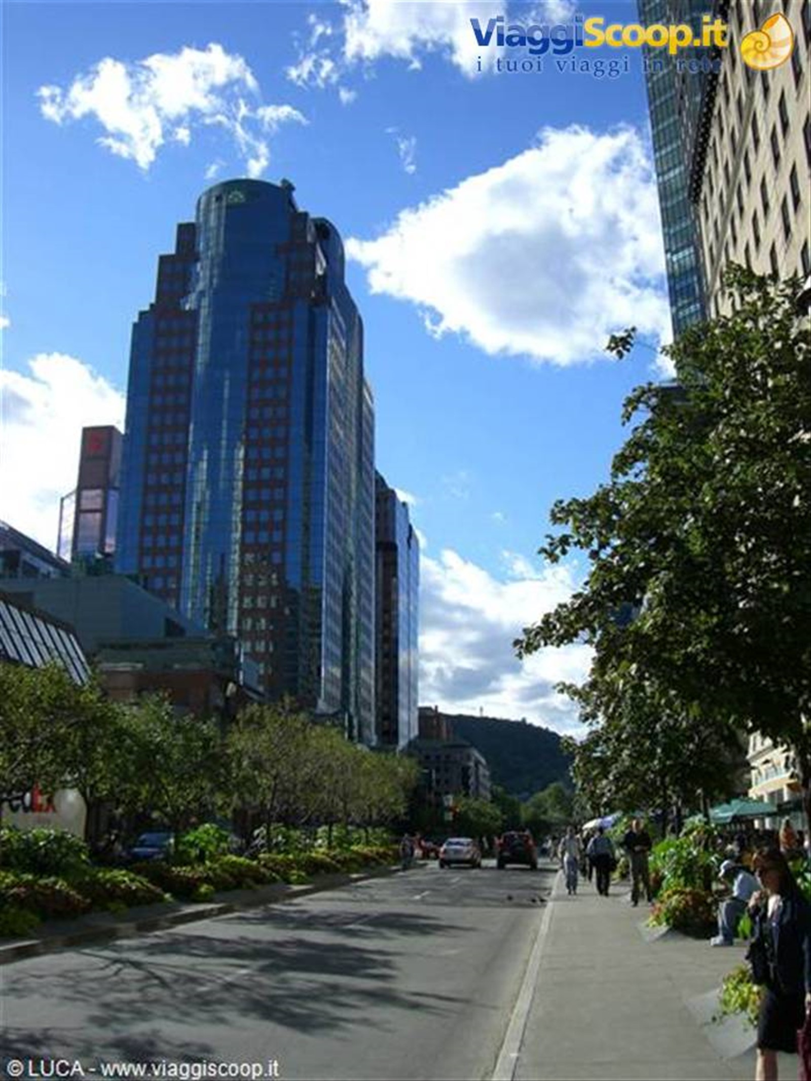 Centro città - Nello sfondo il Mont-Royal