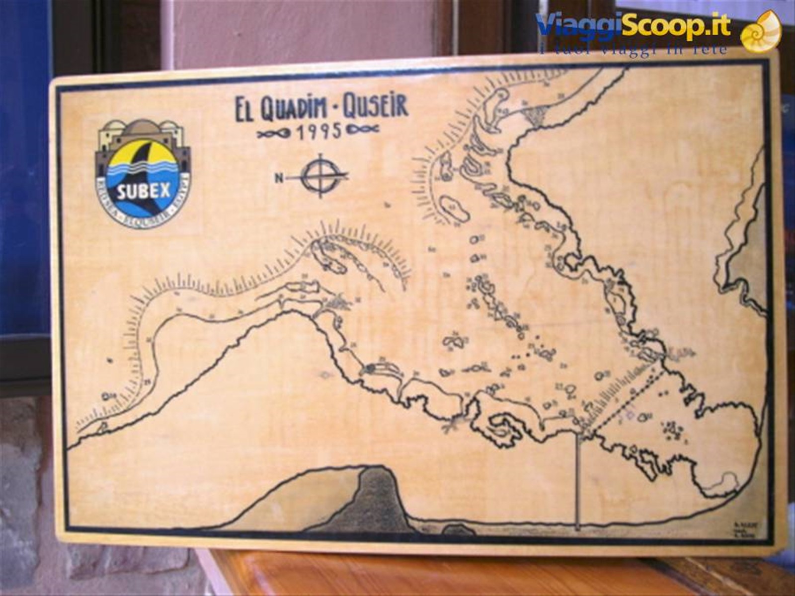mappa fondali della zona